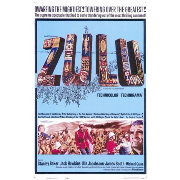 Zulu Movie Theatrical Vintage High Quality Premium Poster Print Zulu Movie Theatrical Vintage High Quality Premium Poster Print